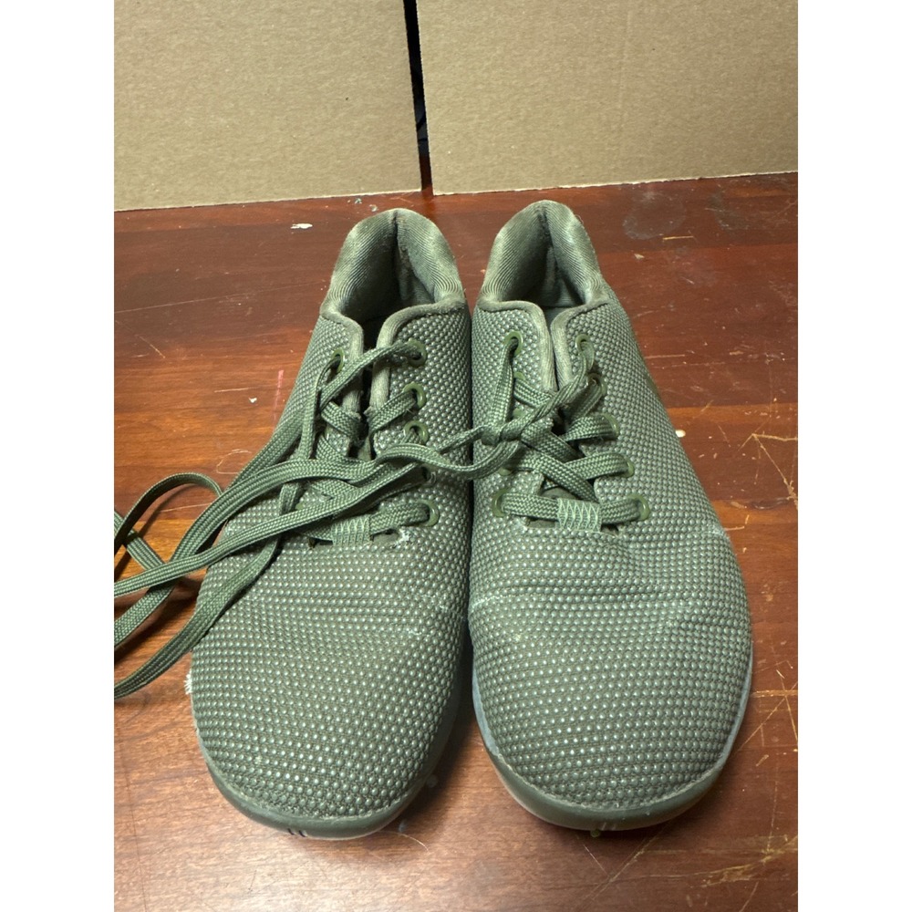 NOBULL Army Green SuperFabric Trainers Mens 5.5 Womens 7 Low Top Gym Shoes